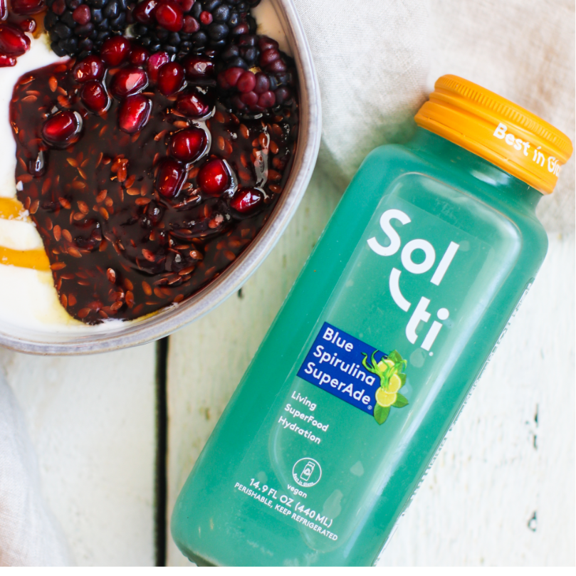 Blue Spirulina Blackberry Flax Seed Jam Solti